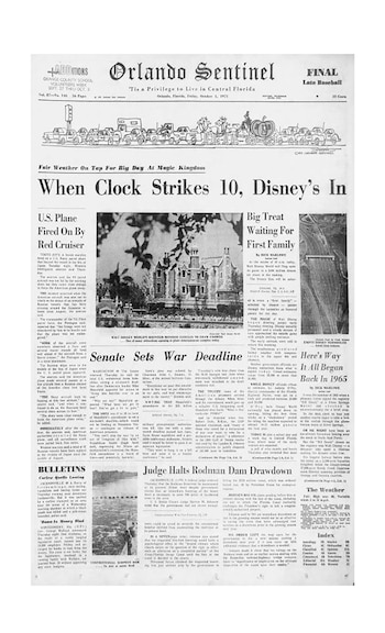 La tapa del diario Orlando