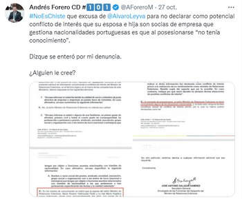 Andrés Forero sobre la respuesta