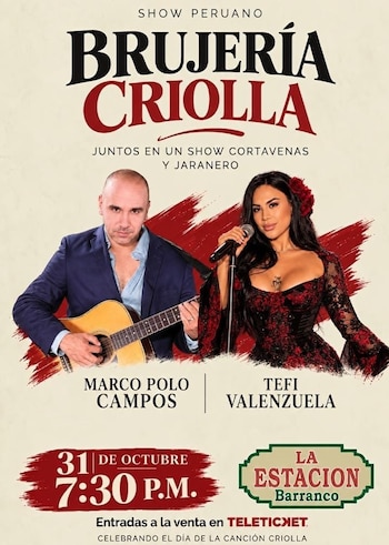 Marco Polo Campos y Tefi Valenzuela protagonizarán Brujería Criolla en La Estación de Barranco.