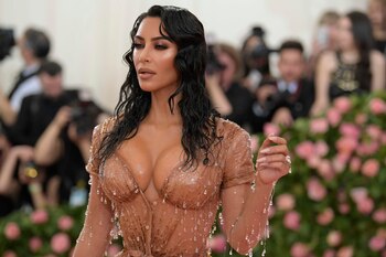 Kim Kardashian, con el peinado