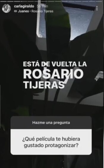 Historias de Instagram de Carla