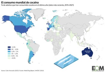 Mapa mundial de consumo de