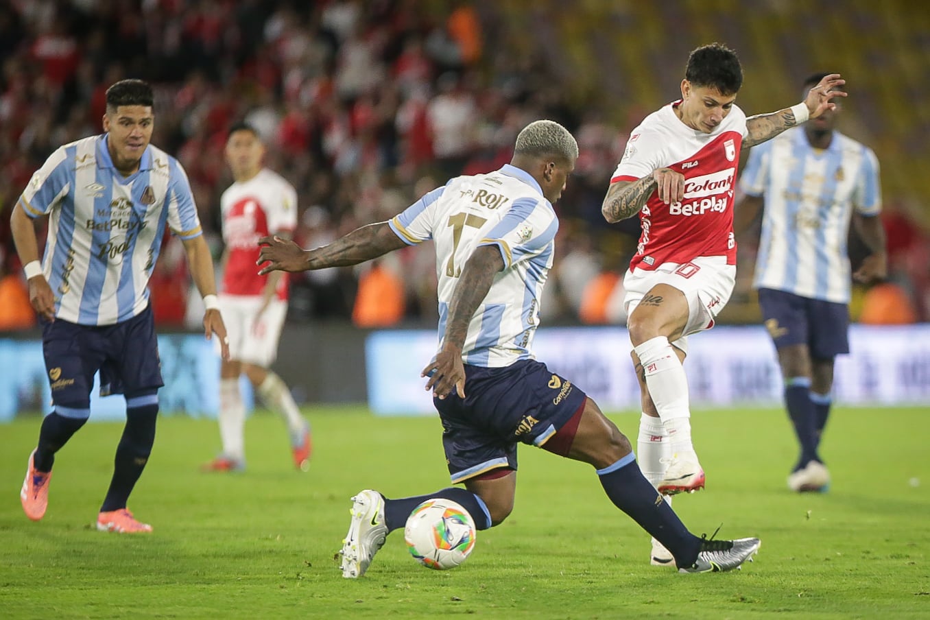 Deportes Tolima en sus dos visitas a Bogotá en los cuadrangulares semifinales, sacaron puntos - crédito Colprensa/Cristian Bayona