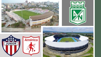 Junior, América y Nacional ya