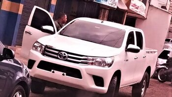 Otra de las camionetas del