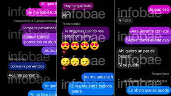 “Vos me pervertís”: los chats