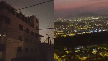 Reportan apagón en la mitad