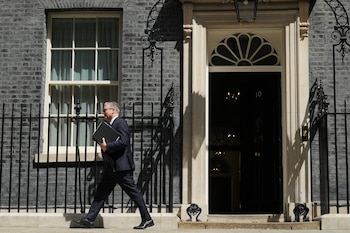 Keir Starmer anunció su dimisión como primer ministro británico el pasado lunes 22 de junio (AP foto/Alastair Grant)