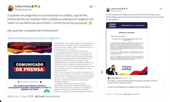 La congresista Catherine Juvinao aseguró que Abelardo de la Espriella amenazó al Congreso - crédito @CathyJuvinao/X