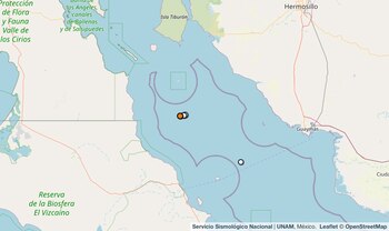 Temblor reportado en Baja California