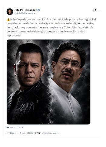 Jota Pe Hernández e Iván Cepeda