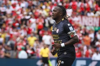 Hugo Rodallega se ha ganado un lugar especial en la historia de Independiente Santa Fe con sus goles y títulos - crédito Catalina Olaya/Colprensa