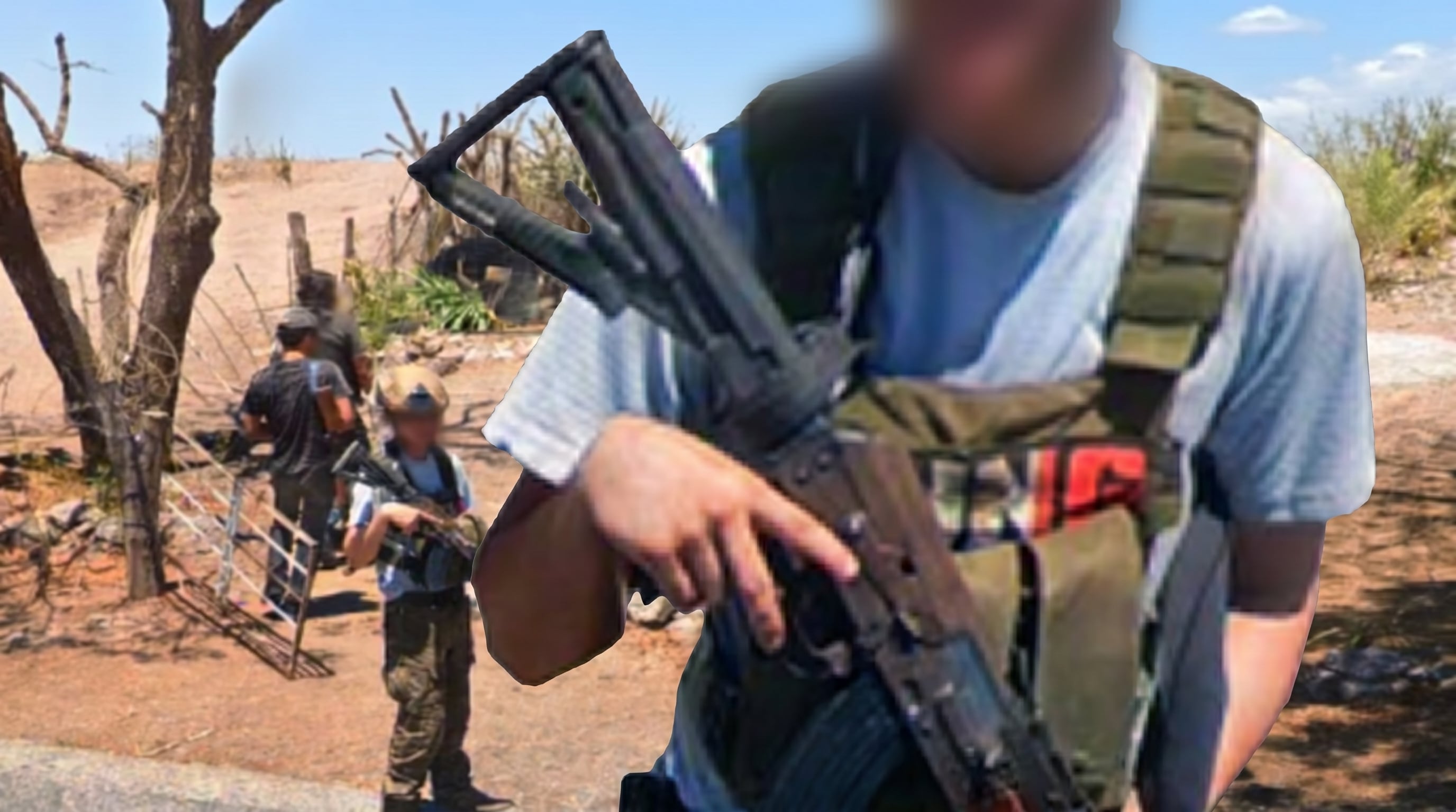 Google Street View registra retén armado del CJNG en Sinaloa