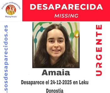 Cartel informativo de la joven