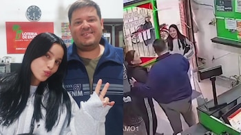 El video viral de Emilia Mernes en una agencia de lotería durante su regreso a Nogoya, su ciudad natal