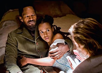 Jamie Foxx aseguró que quería proteger la imagen de Kerry Washington en Django Unchained. (Captura de video)