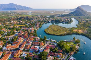 Río Dalyan en Muğla, Turquía