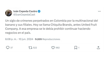 Con este mensaje, el senador
