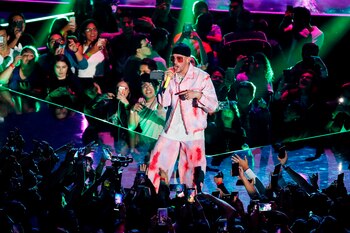 El cantante puertorriqueño Bad Bunny