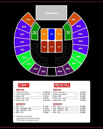 El mapa del evento confirmó