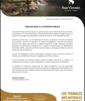 San Vicente Reserva Termal afirma