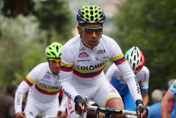 Nairo Quintana ha corrido el mundial con la selección Colombia de ciclismo en cinco ocasiones: 2013, 2017, 2018, 2019 y 2022. Este 2026 correrá su sexta competencia orbital - crédito AFP