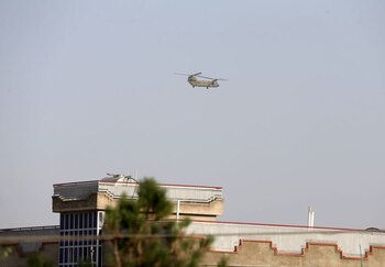 Un helicóptero Chinook de la