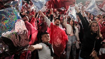 Hinchas de Independiente Santa Fe