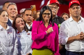 La presidenta encargada de Venezuela, Delcy Rodríguez (EFE/Miguel Gutiérrez)