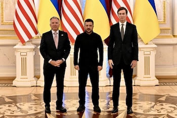 07/09/2026 Steve Witkoff, Volodimir Zelenski y Jared Kushner en Kiev
POLITICA EUROPA NORTEAMÉRICA UCRANIA ESTADOS UNIDOS
GOBIERNO DE ESTADOS UNIDOS