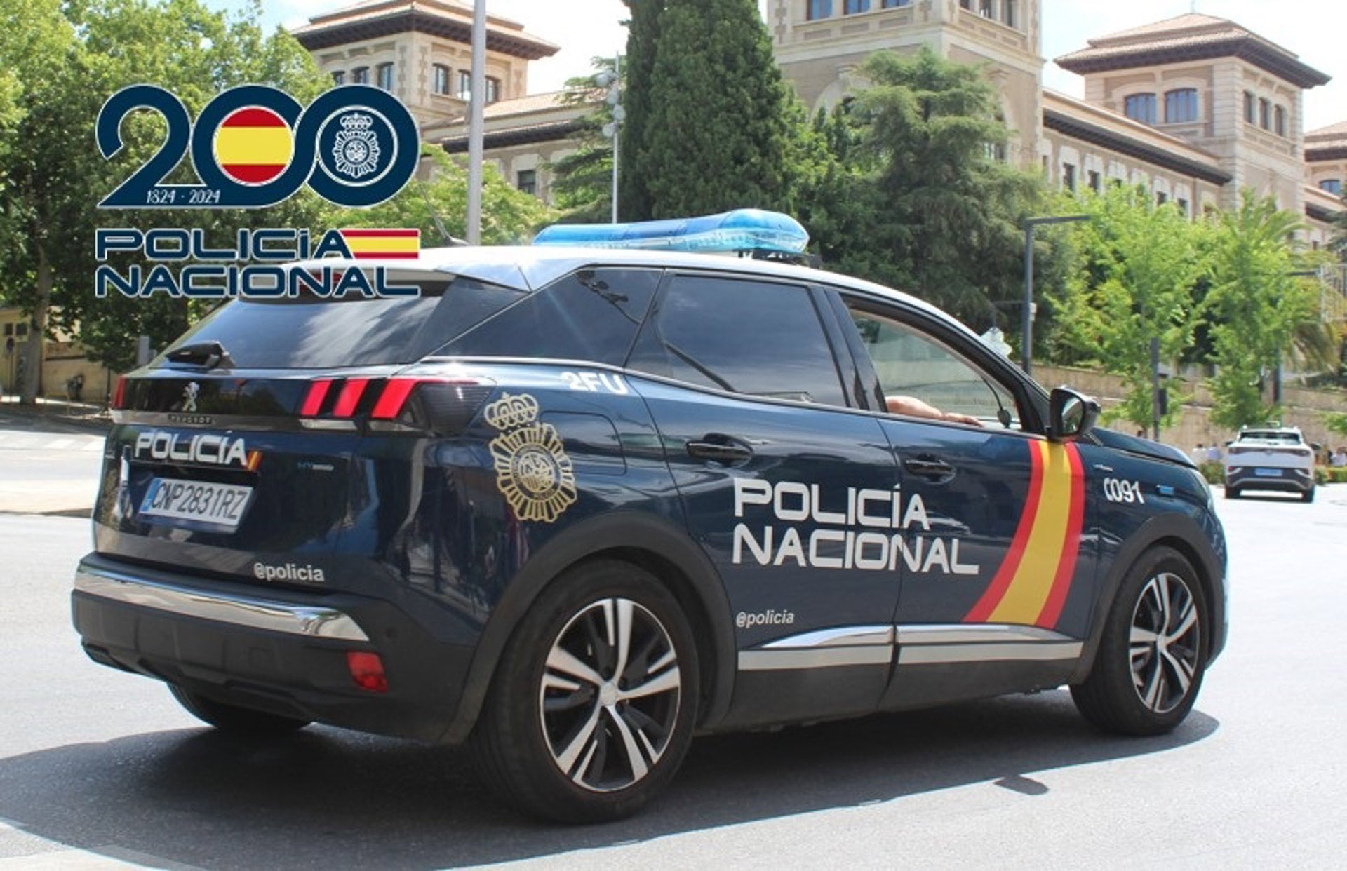 21/09/2026 Vehículo de de la Policía Nacional en el centro de Granada.POLITICA ANDALUCÍA ESPAÑA EUROPA GRANADAPOLICÍA NACIONAL