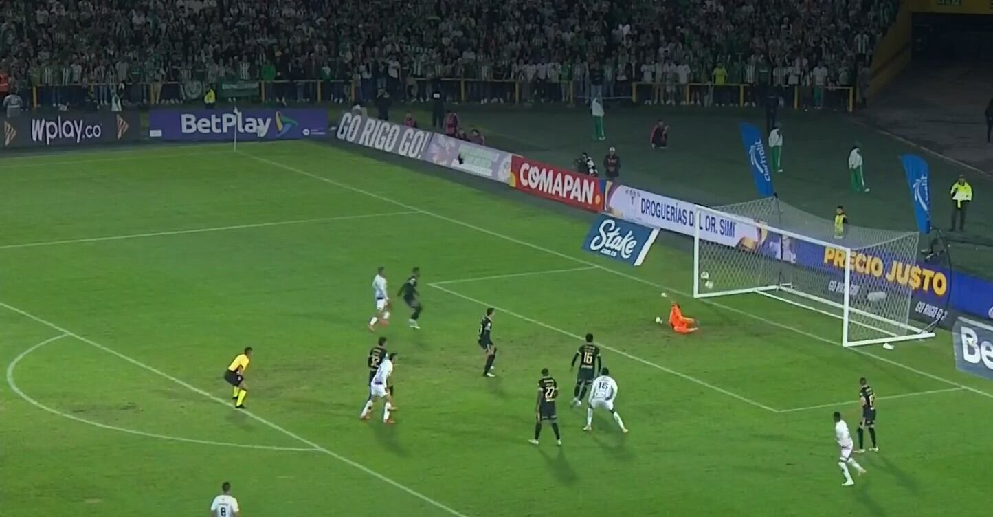 Este fue el gol de Emilio Aristizábal contra Nacional, para Fortaleza en El Campín - crédito Captura de video Win Sports