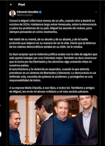 Edmundo González Urrutia denunció que