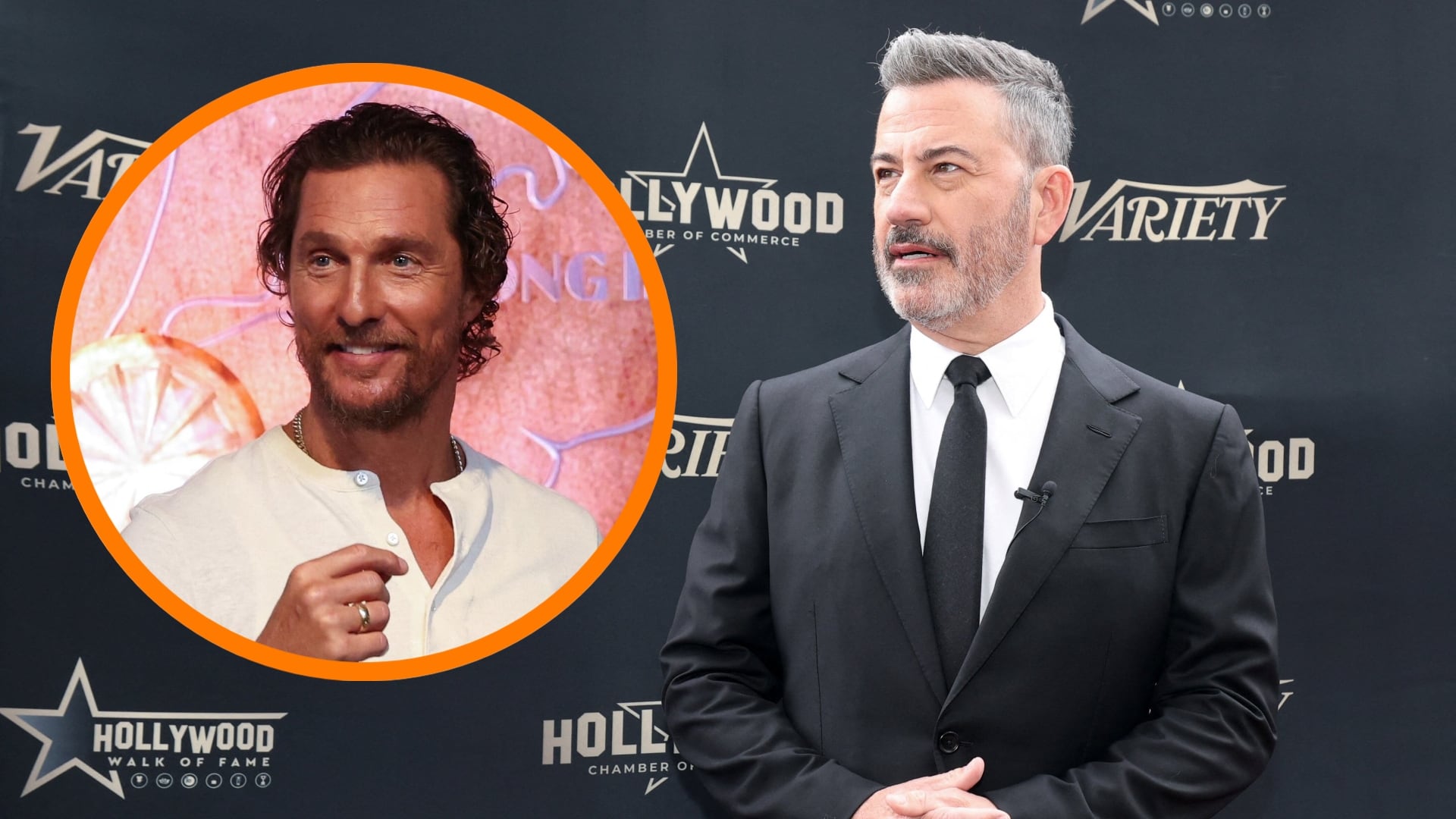 El extraño abrazo de Matthew McConaughey a Jimmy Kimmel que terminó en una pregunta inesperada.
