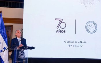 El presidente Nasry Asfura encabezó la presentación del Portal Único de Comercio de Honduras. (FOTO: Presidencia de Honduras)