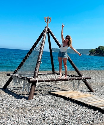 También la actriz disfrutó de