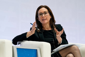 Tenreyro en las Spring Meetings del Banco Mundial y el FMI de 2023, en Washington, EEUU (REUTERS/Elizabeth Frantz/File Photo)