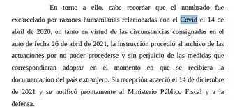 Fragmento del fallo de la