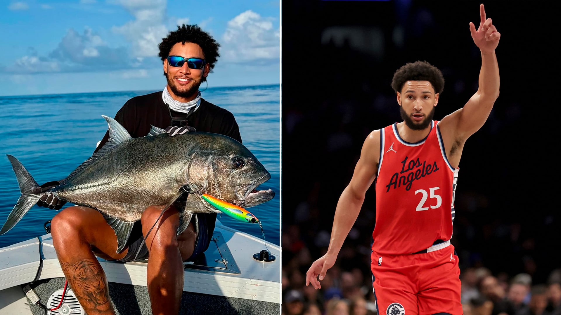 Ben Simmons está alejado de la NBA y acaba de comprar la mitad de un equipo profesional de pesca deportiva en Estados Unidos (Instagram)