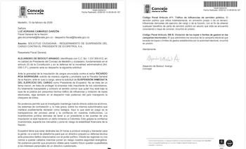 La petición fue radicada ante