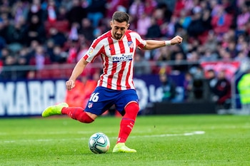 El centrocampista mexicano del Atlético