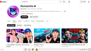 Su última actividad en YouTube. (Captura de pantalla)