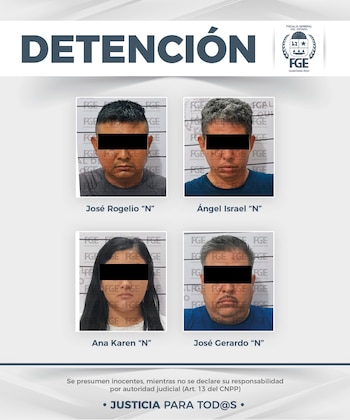 Capturan a cuatro policías por presuntamente entregar a jóvenes a un grupo criminal en Quintana Roo. Fiscalía de Quintana Roo