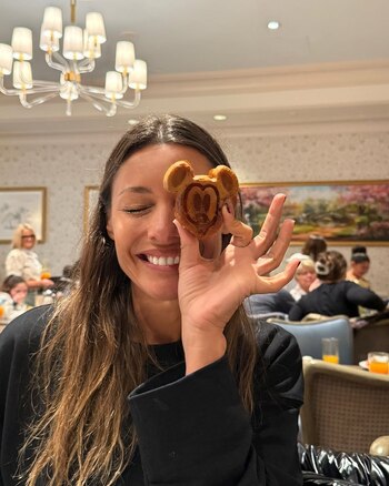 Pampita y el waflle con