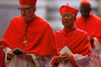 Cardinal Lazzaro You Heung-sik arrives