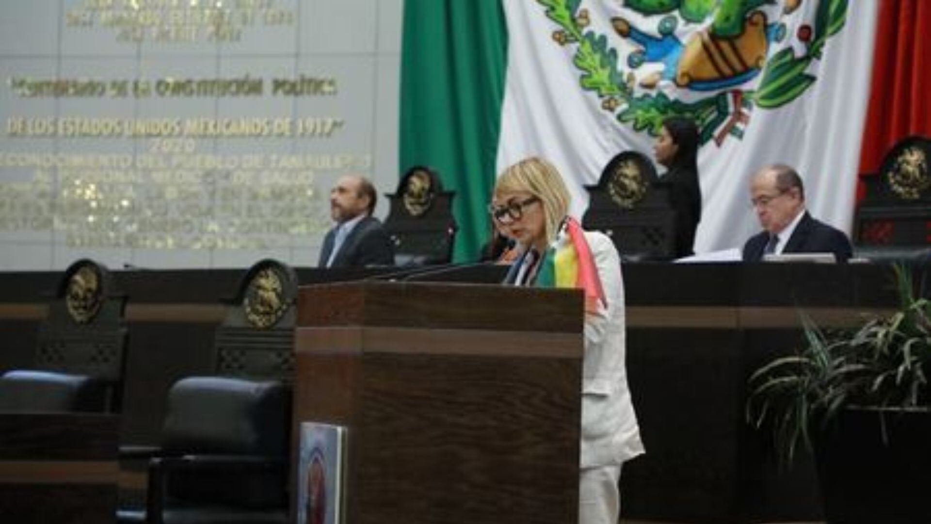 Guillermina Magaly Deandar Robinson impulsa modificaciones a la ley para la tipificación de las terapias de conversión como delito. Foto: Congreso de Tamaulipas