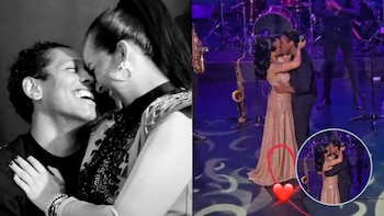 Daniela Darcourt le canta 'Amor mío' a Waldir Felipa y un beso en el escenario reaviva los rumores de reconciliación