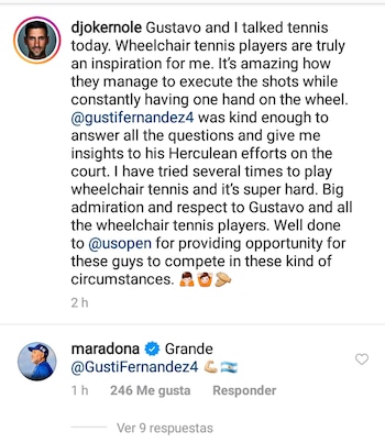 El mensaje de Maradona en
