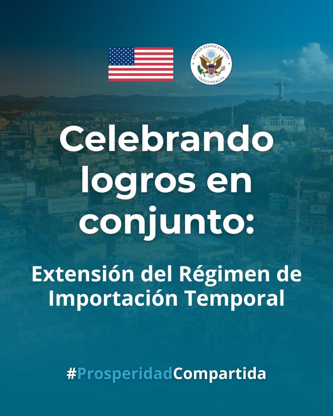 La Embajada de Estados Unidos destaca la extensión del Régimen de Importación Temporal (RIT) en Honduras como clave para un entorno económico más competitivo. (Imagen: Embajada de Estados Unidos Honduras)