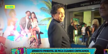 Ernesto Pimentel se pone sarcástico